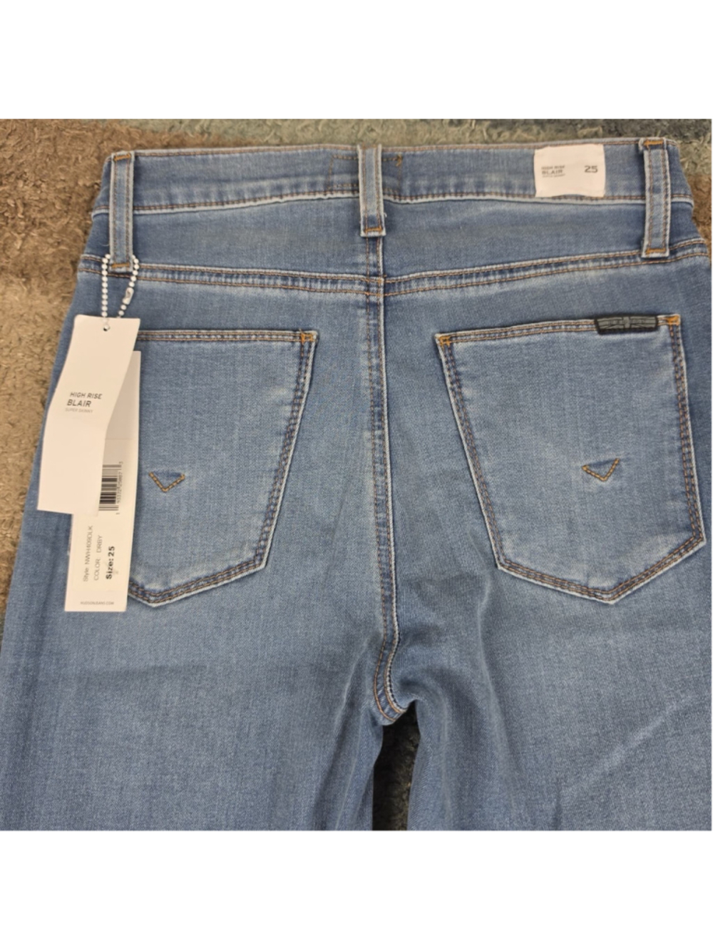 HUDSON Blair High Rise Super Skinny Jeans Women’s Size 25 NWT - Picture 8 of 13